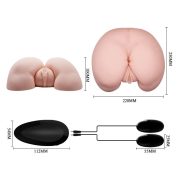 Crazy Bull vagina és ánusz maszturbátor, vibrációval (lapos)