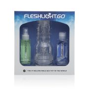 Fleshlight ICE GO Pack kompakt művagina, kiegészítőkkel (torque betéttel)
